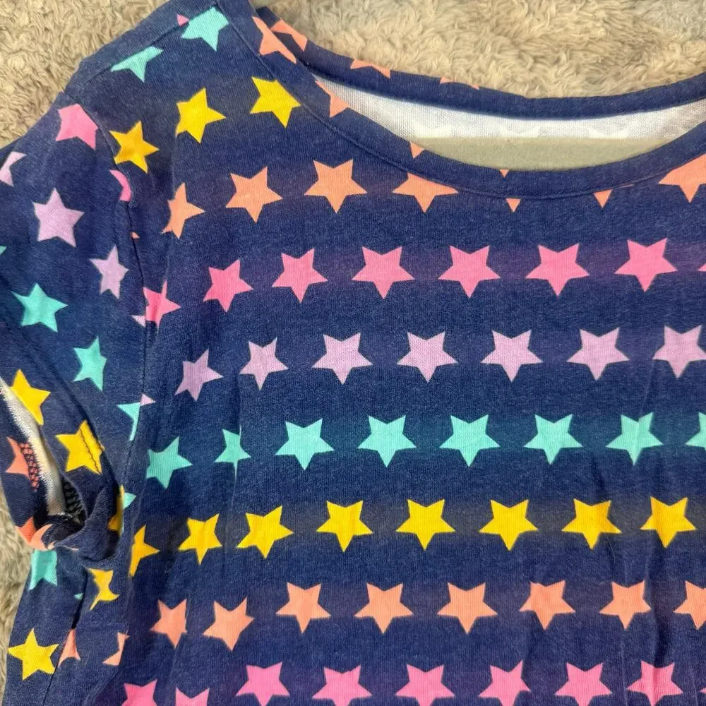 Children's Place Star Print Rainbow Short Sleeve Girls T Shirt L Large 10 12